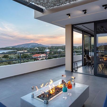 Sounio Panoramic Loft Apartman Szúnio Kültér fotó