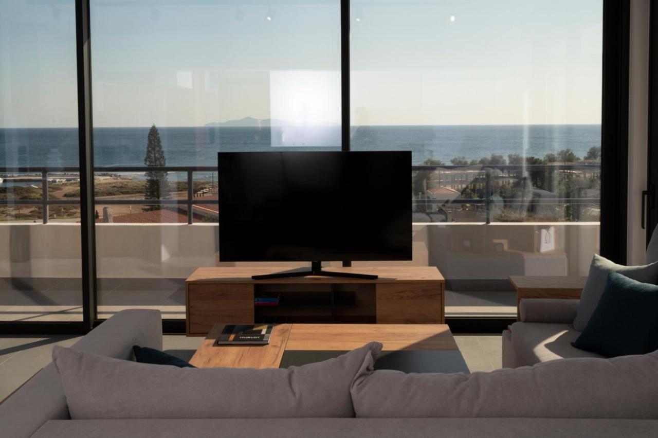 Sounio Panoramic Loft Apartman Szúnio Kültér fotó