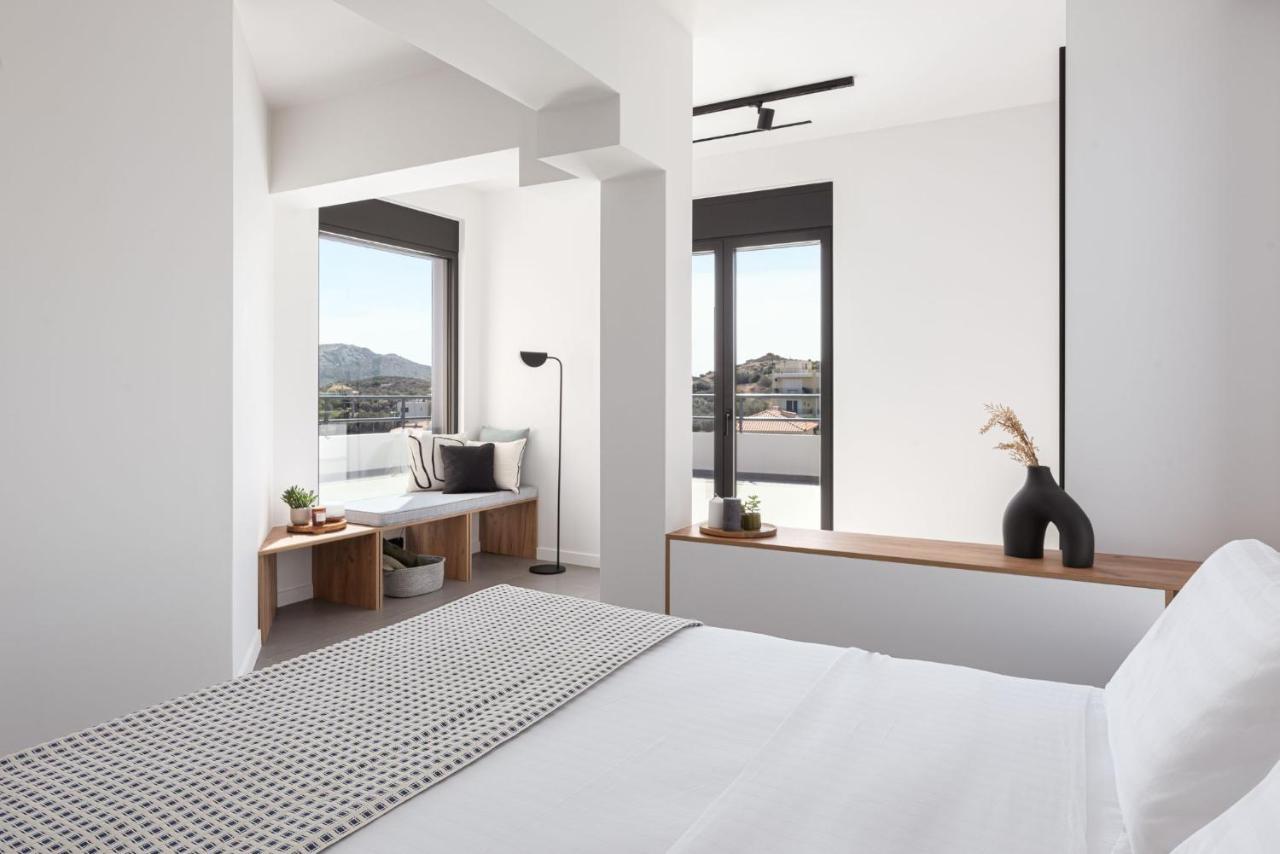 Sounio Panoramic Loft Apartman Szúnio Kültér fotó