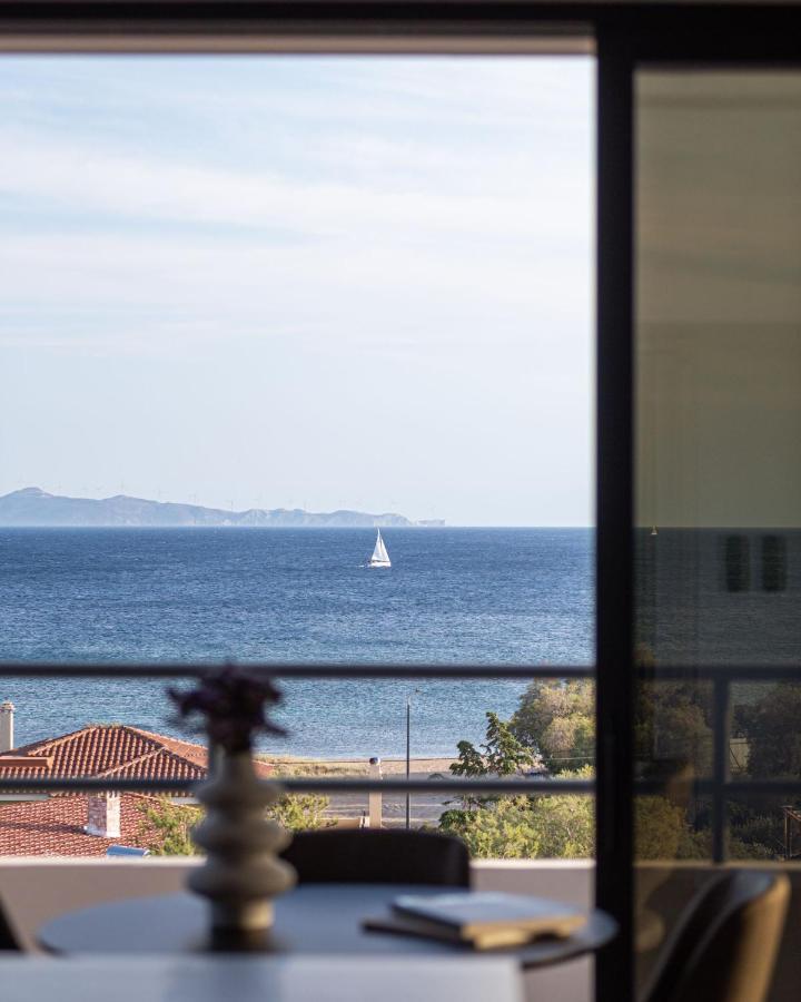 Sounio Panoramic Loft Apartman Szúnio Kültér fotó