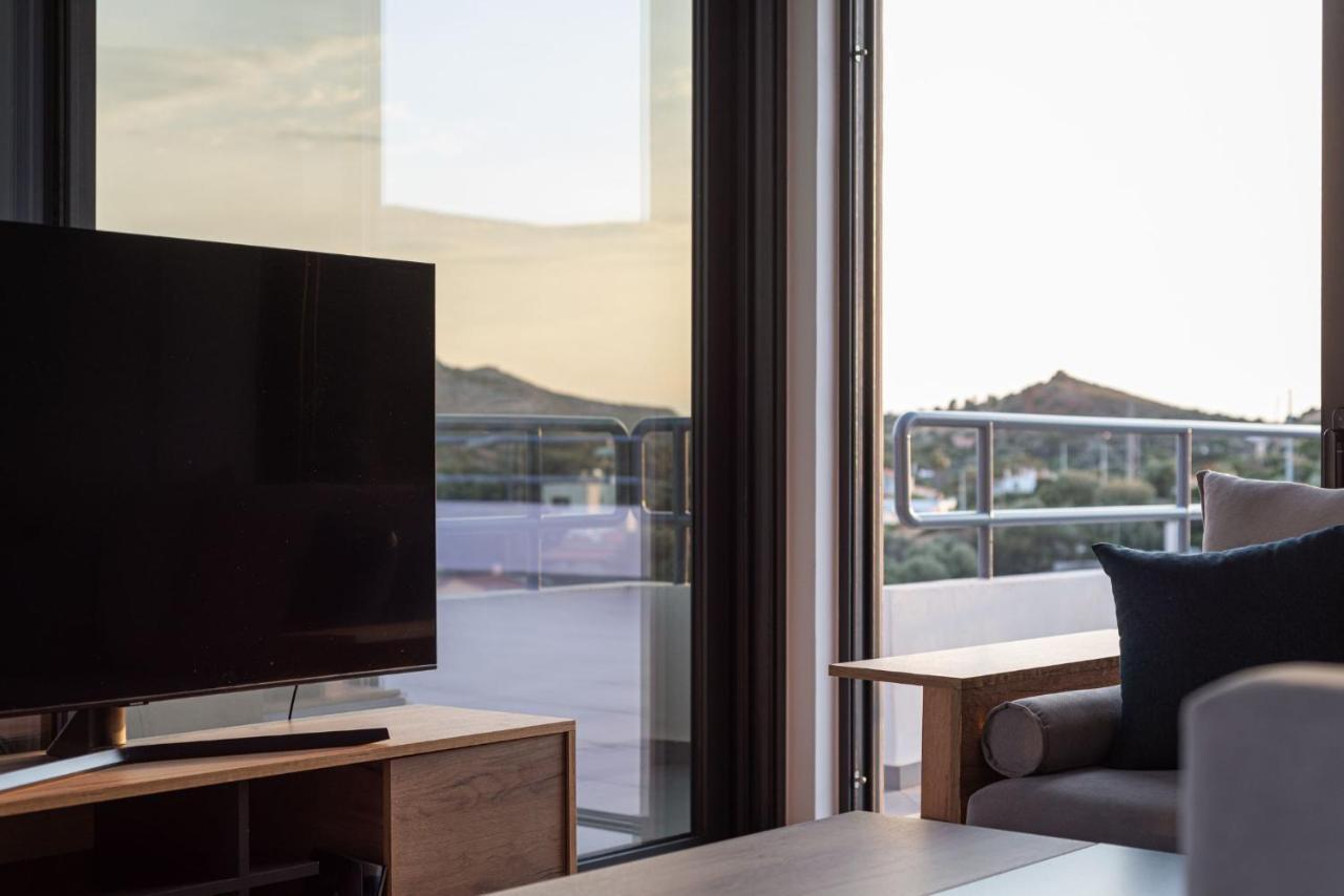 Sounio Panoramic Loft Apartman Szúnio Kültér fotó