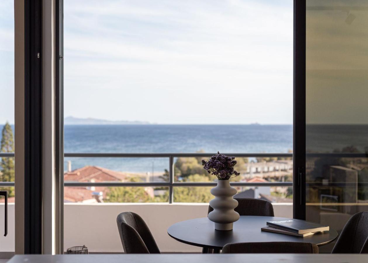 Sounio Panoramic Loft Apartman Szúnio Kültér fotó