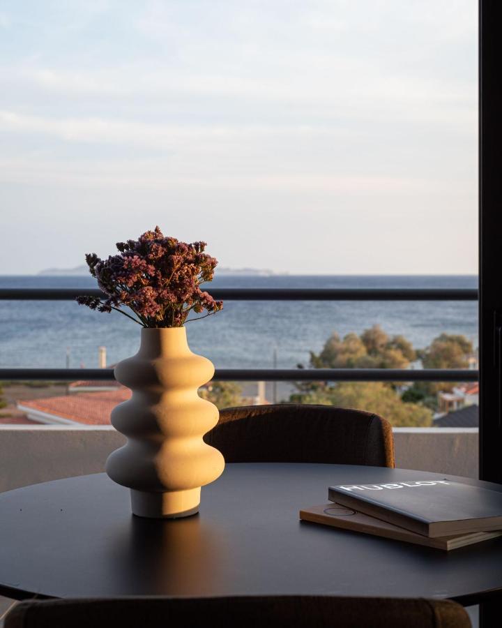 Sounio Panoramic Loft Apartman Szúnio Kültér fotó