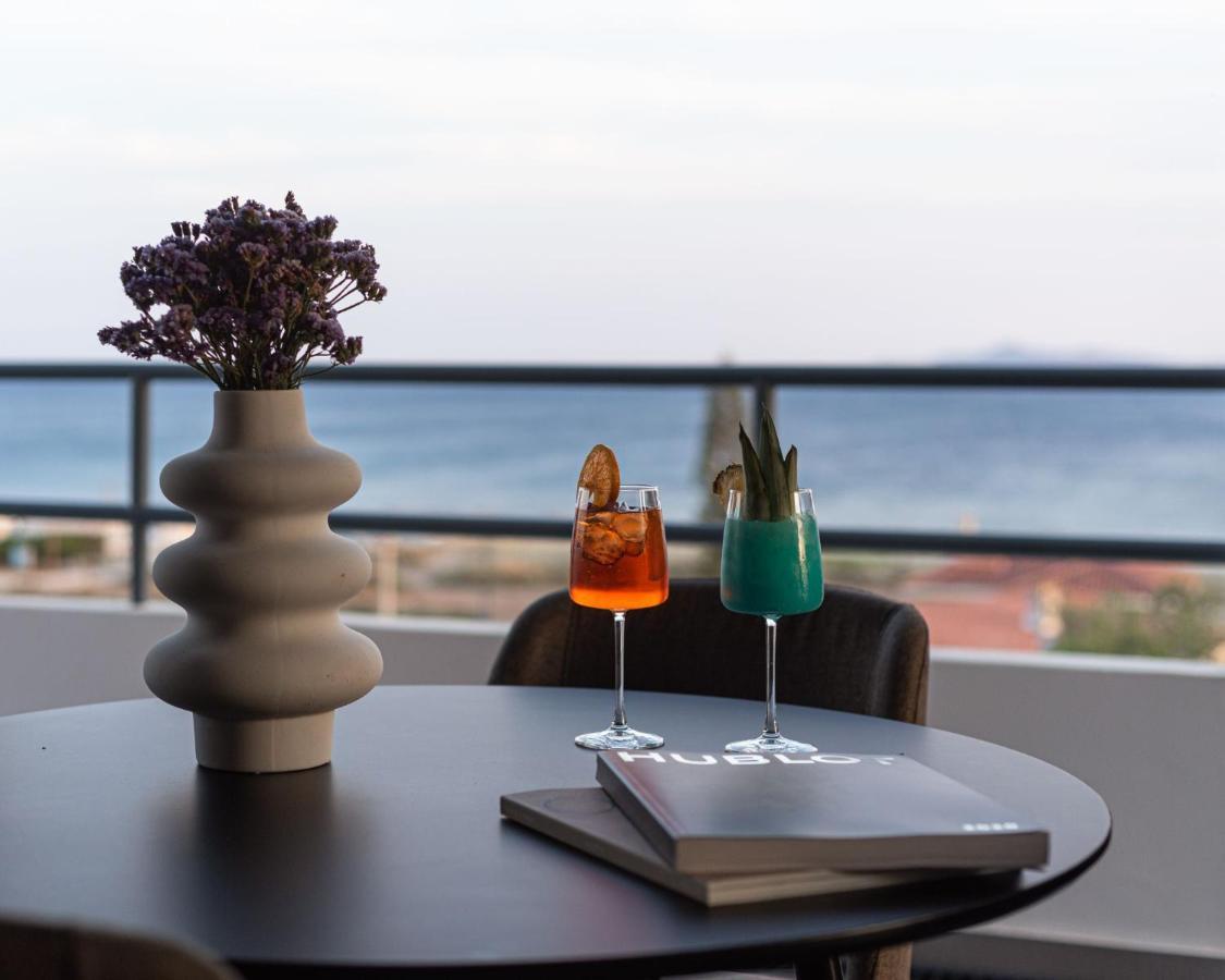 Sounio Panoramic Loft Apartman Szúnio Kültér fotó