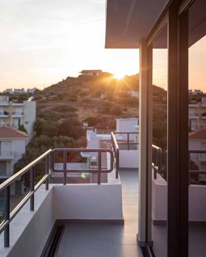 Sounio Panoramic Loft Apartman Szúnio Kültér fotó