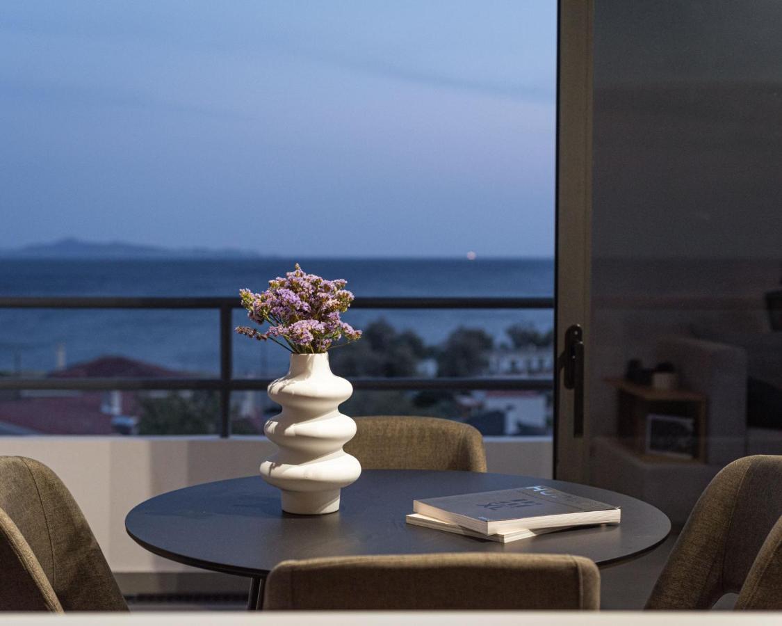 Sounio Panoramic Loft Apartman Szúnio Kültér fotó